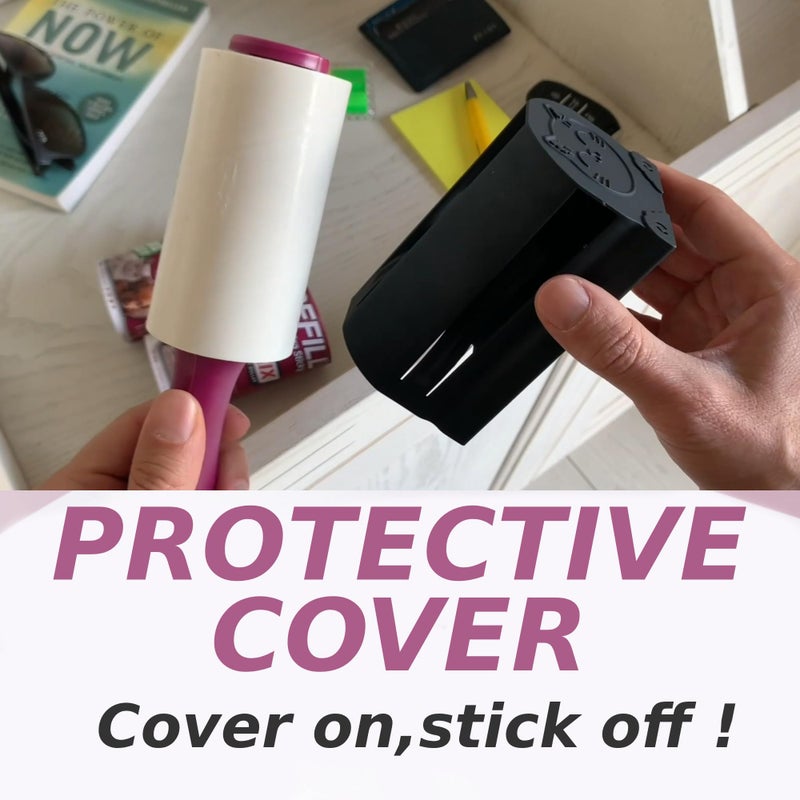 Metkix Lint Rollers for Pet Hair Extra Sticky | Protective Covers | Mega 600 Sheets Dog Cat Pet Hair Remover | Lint Roller for Clothes Sofa Bed Carpet and More | Lint Roller Refills - Image 2